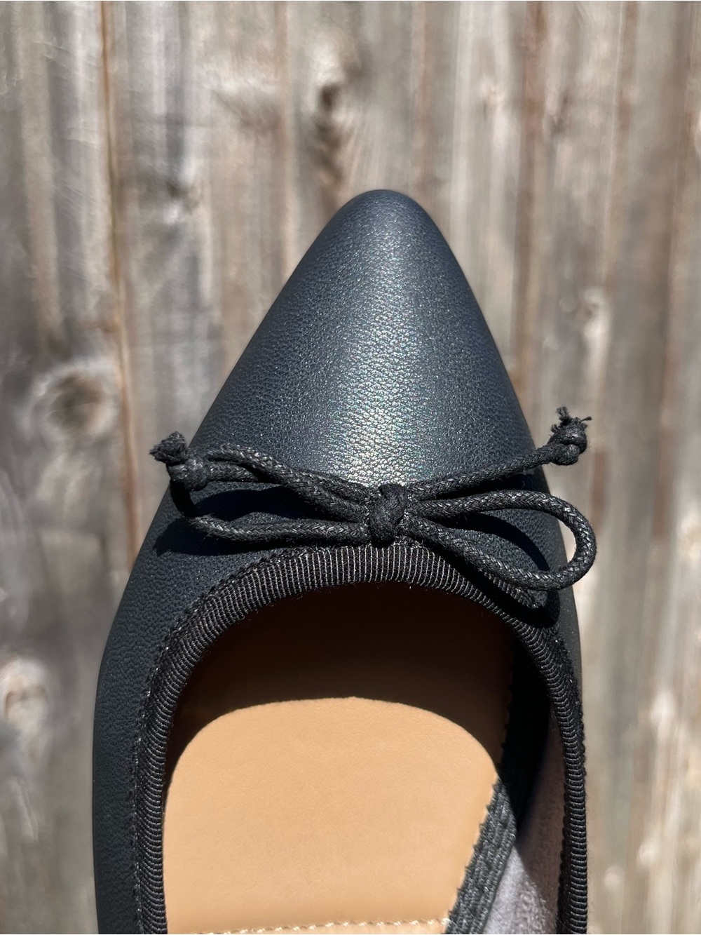 Me Too black pointed ballet flat size 7.5 - Picture 12 of 17